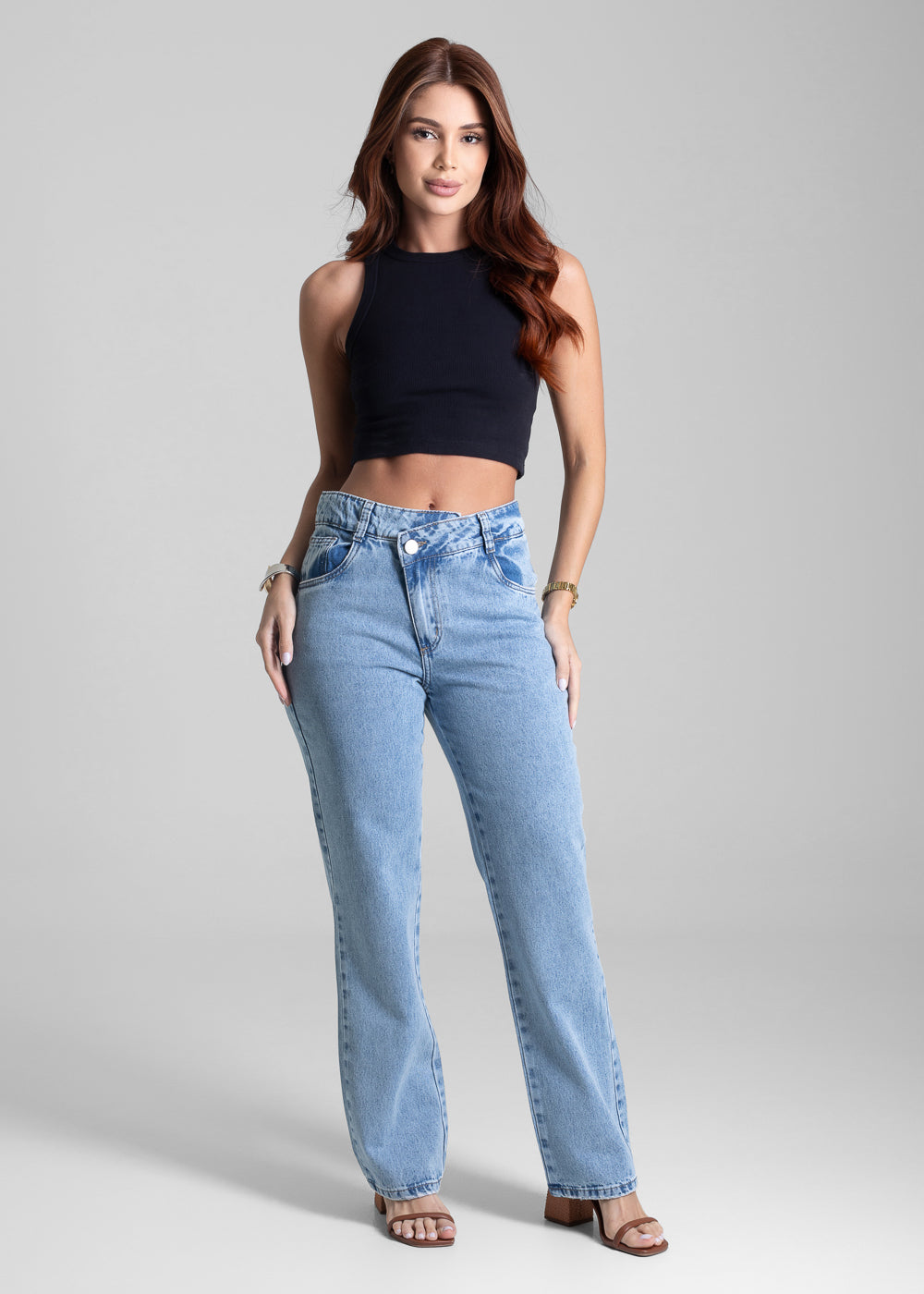 Calça Jeans Sawary Reta - 281930 AZUL