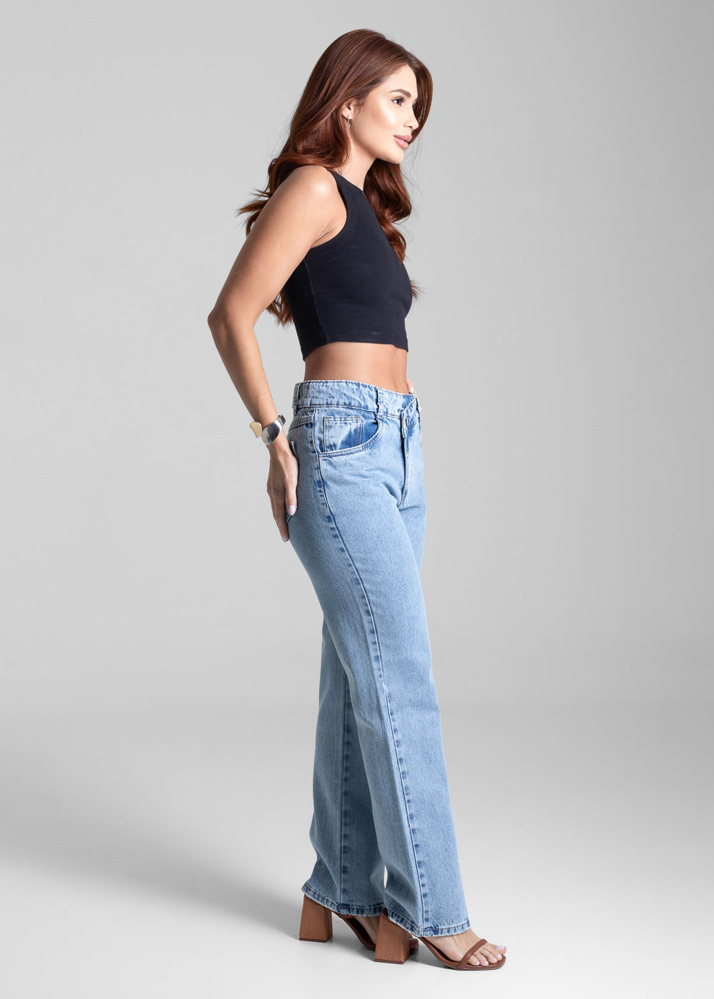 Calça Jeans Sawary Reta - 281930 AZUL