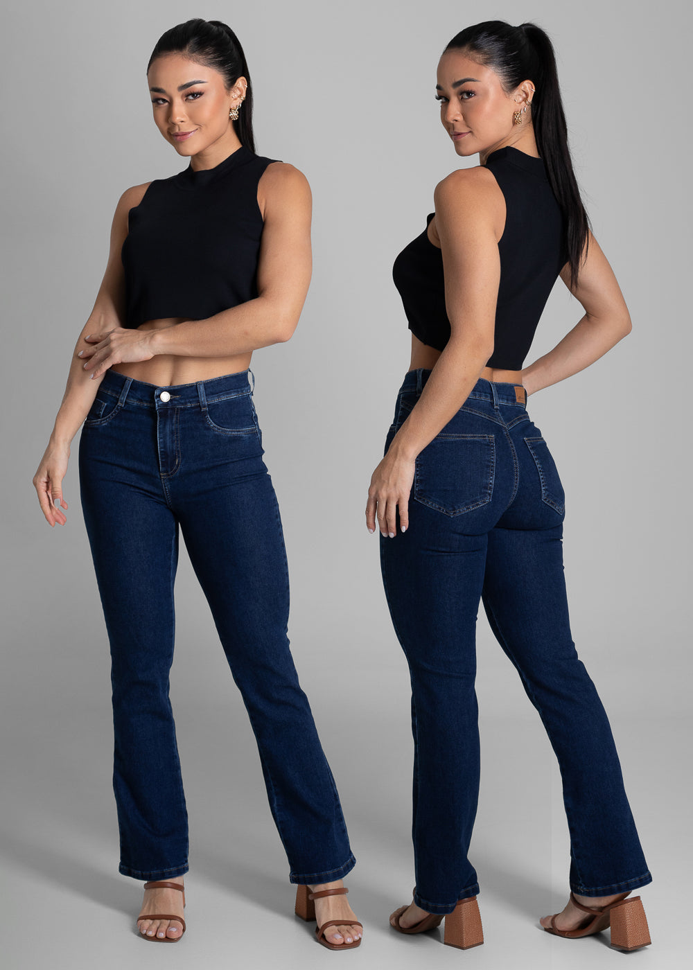 Calça Jeans Sawary Boot Cut Petit - 281935 AZUL