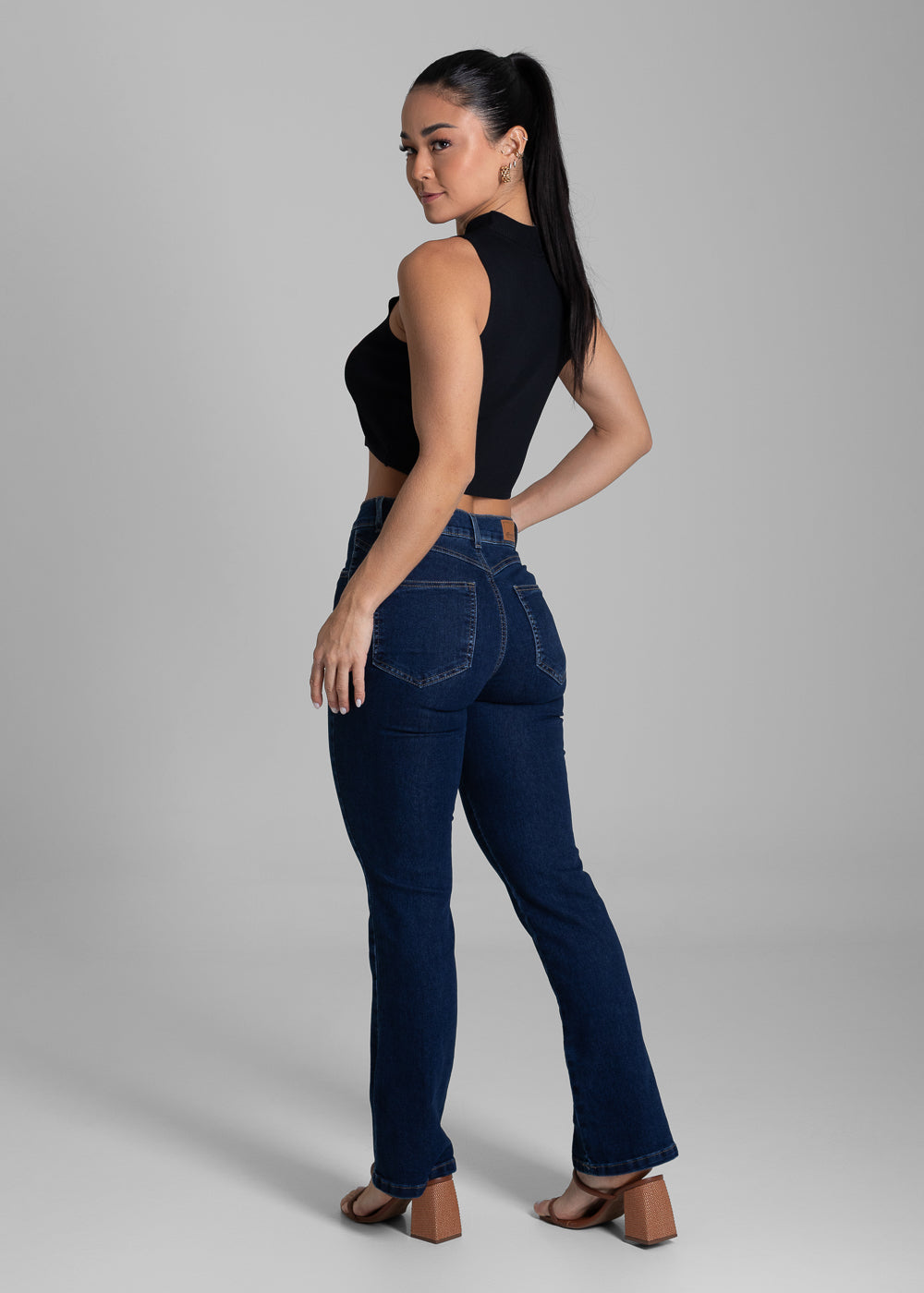 Calça Jeans Sawary Boot Cut Petit - 281935 AZUL