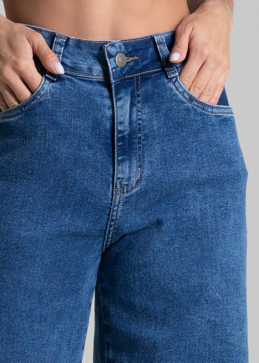 Calça Jeans Sawary Super Wide Leg - 281960 AZUL