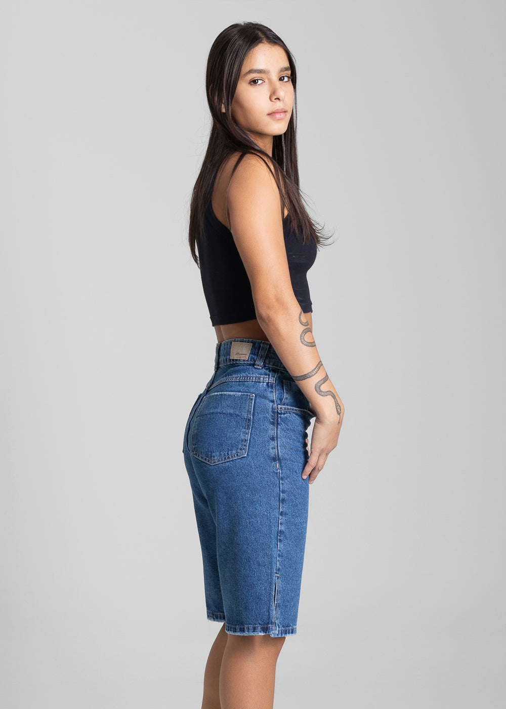 Bermuda Jeans Sawary - 281961 AZUL