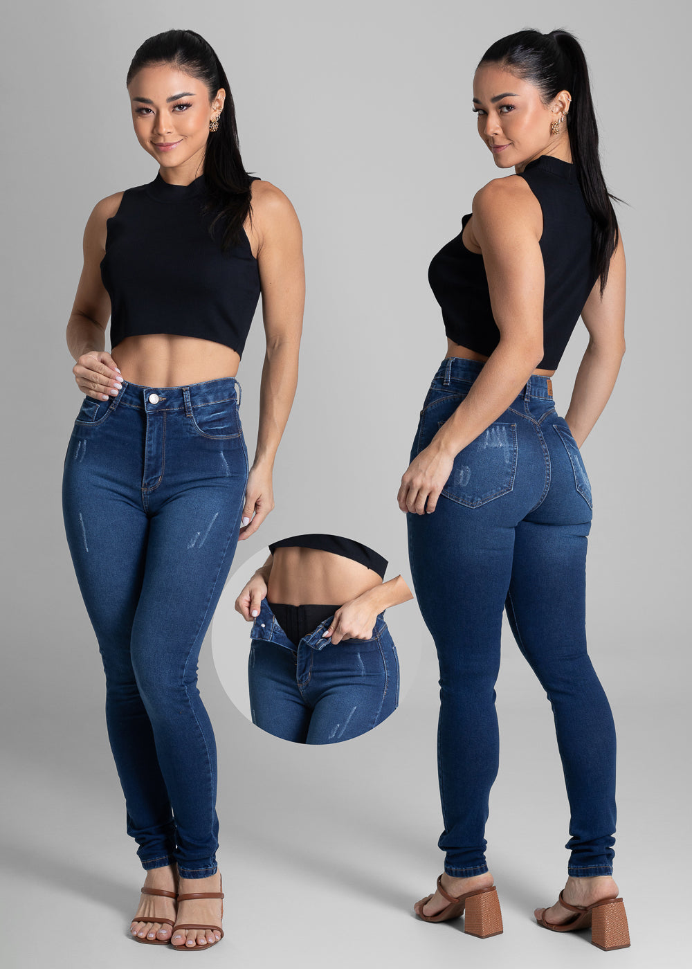 Calça Jeans Sawary Super Lipo - 281964 AZUL