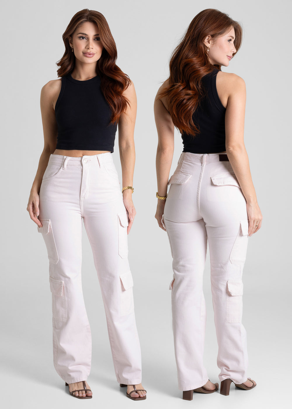 Calça Sarja Sawary Reta - 281967 ROSA