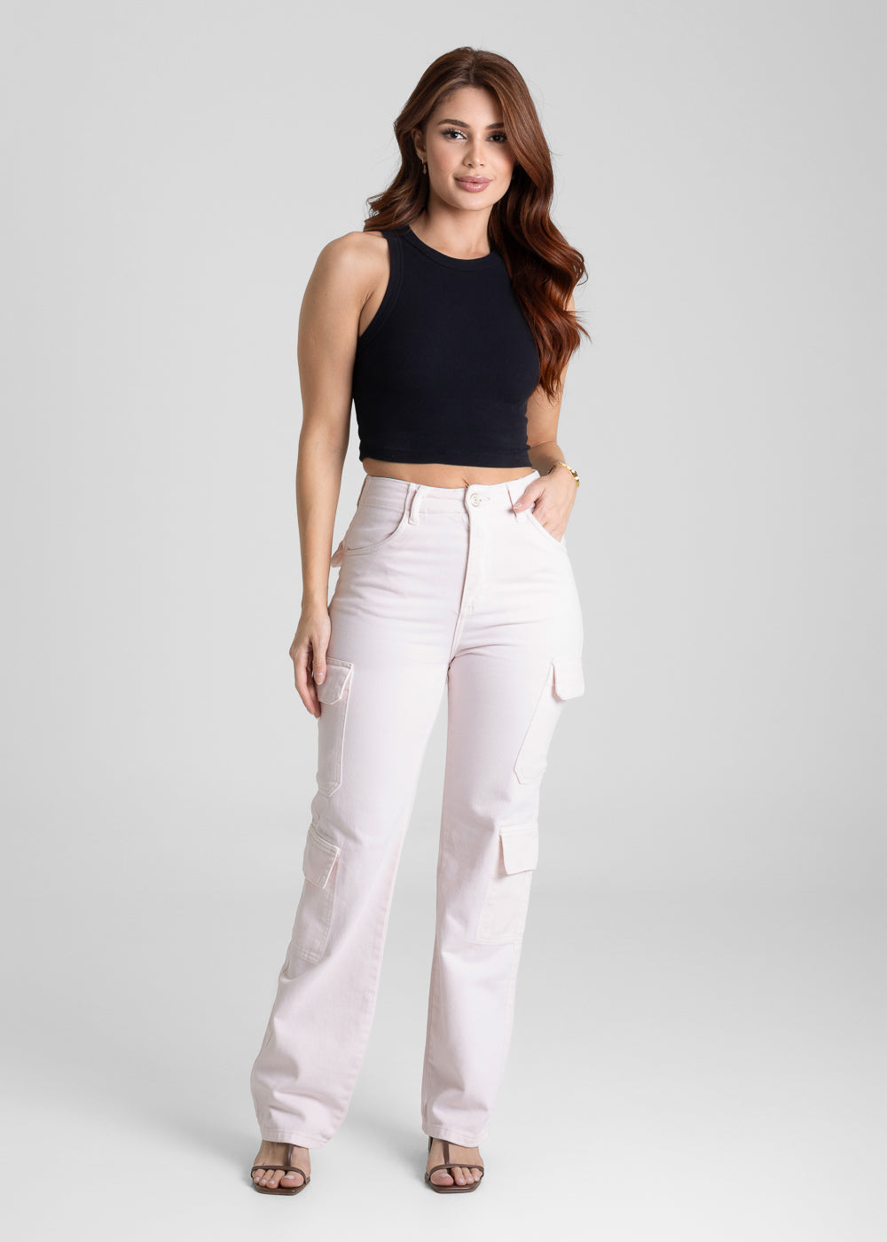 Calça Sarja Sawary Reta - 281967 ROSA