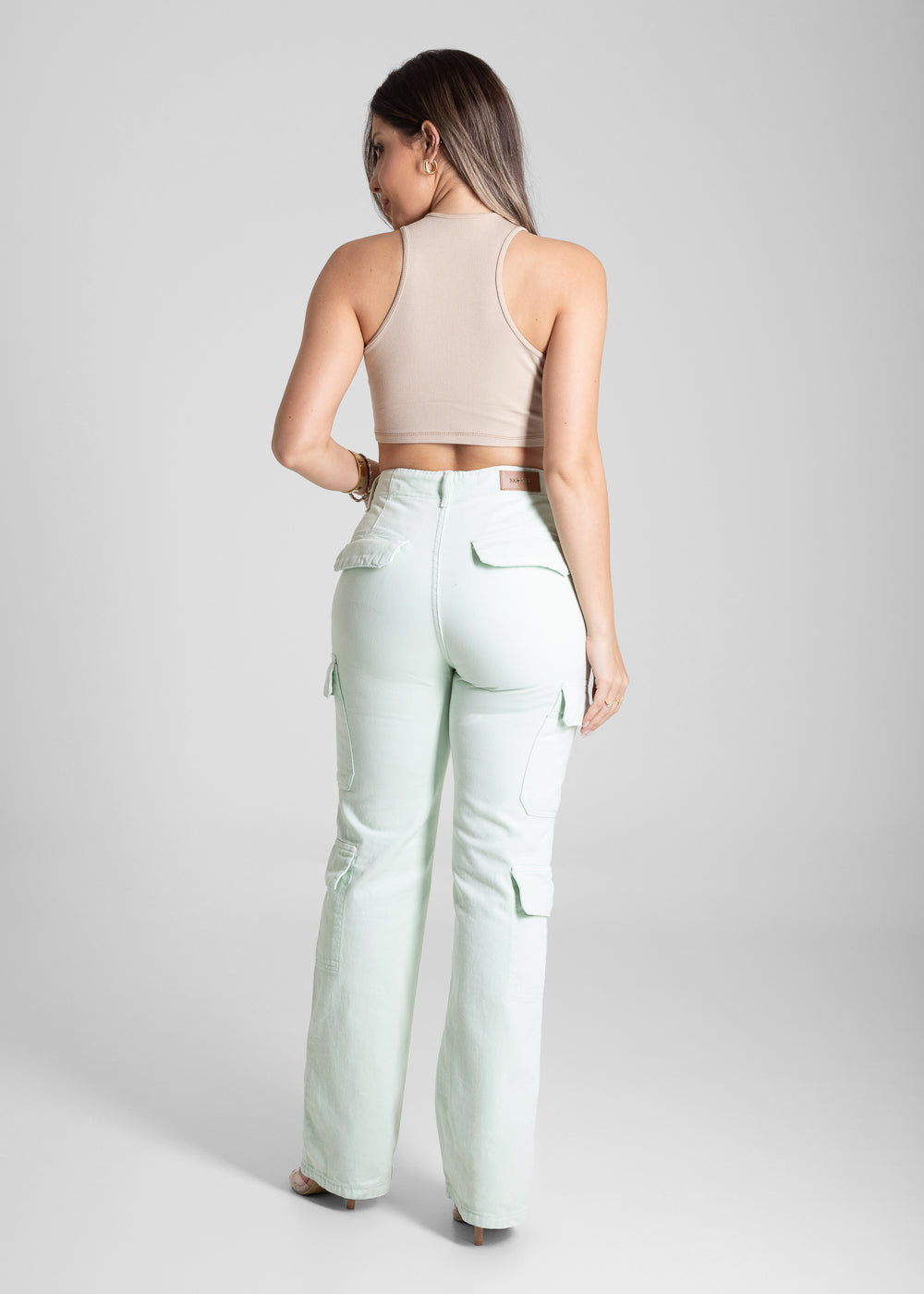 Calça Sarja Sawary Reta - 281968 VERDE