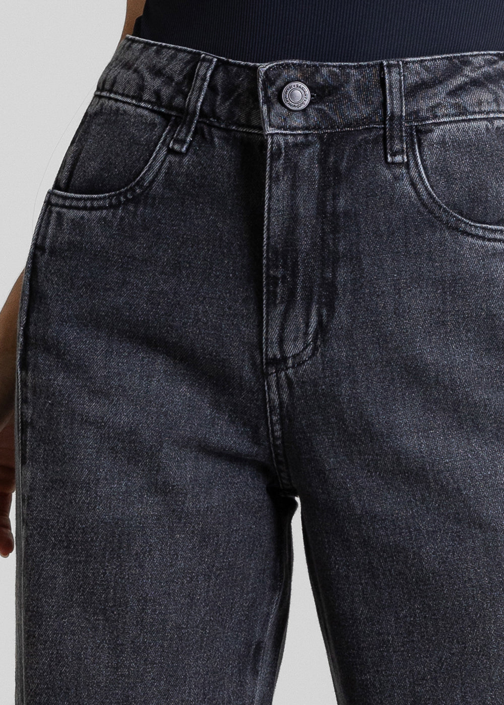 Calça Jeans Sawary Wide Leg Petit - 281978 PRETO