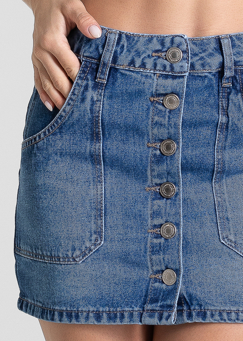 Saia Jeans Sawary - 281988 AZUL