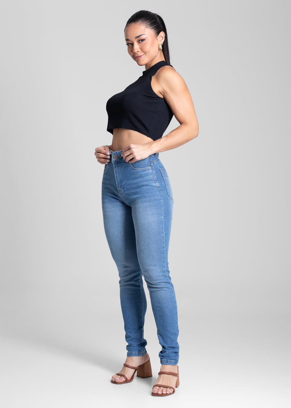 Calça Jeans Sawary Super Lipo - 282001 AZUL