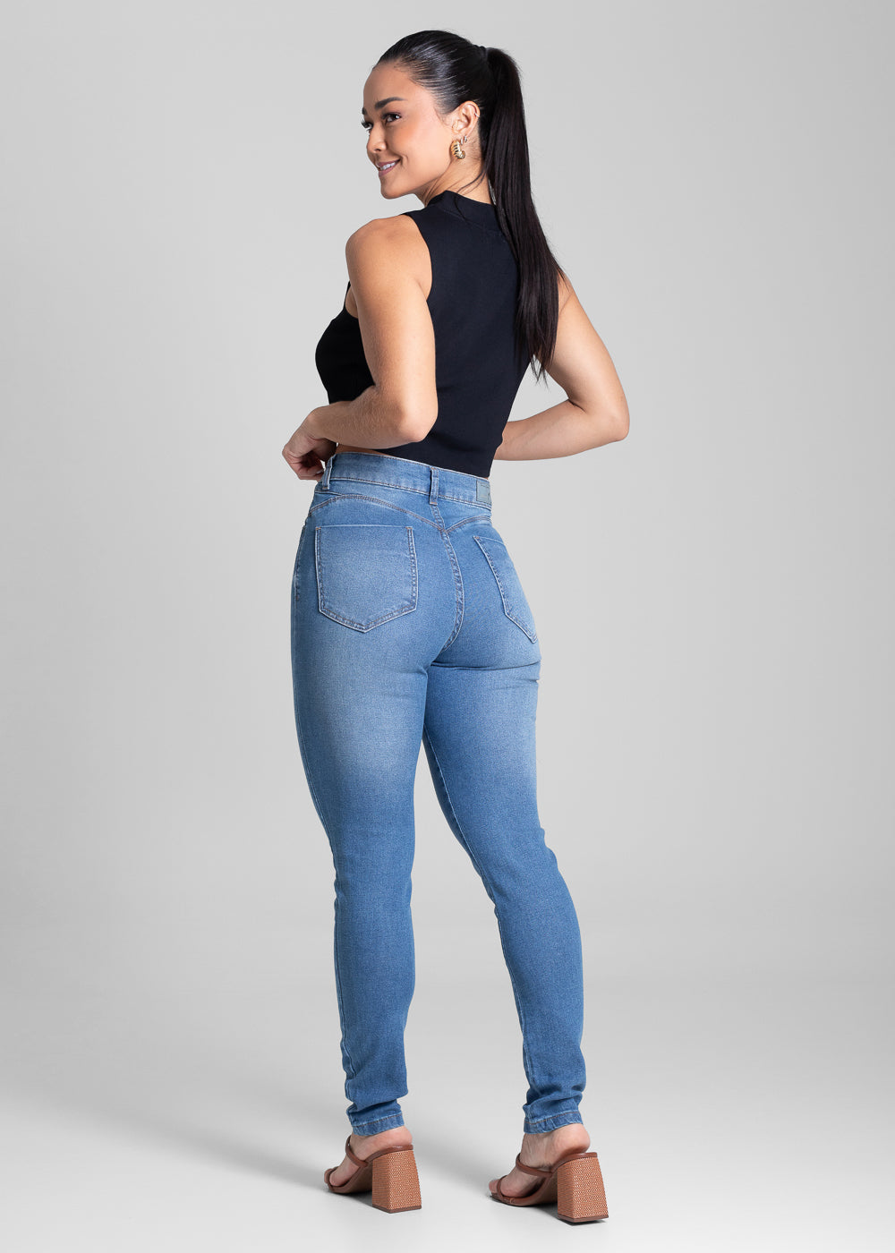 Calça Jeans Sawary Super Lipo - 282001 AZUL