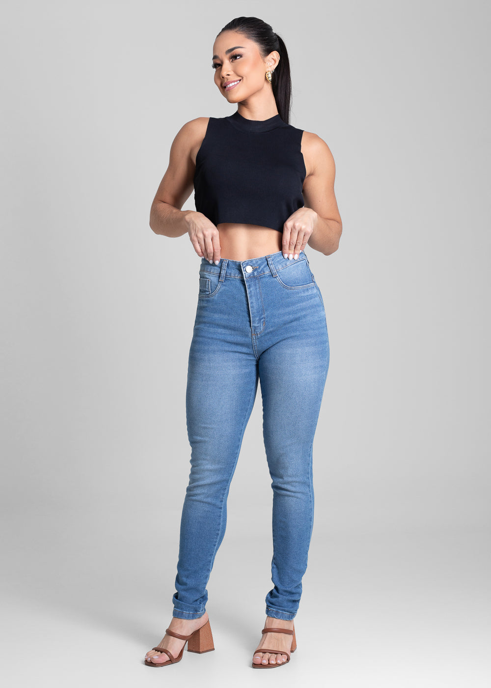 Calça Jeans Sawary Super Lipo - 282001 AZUL