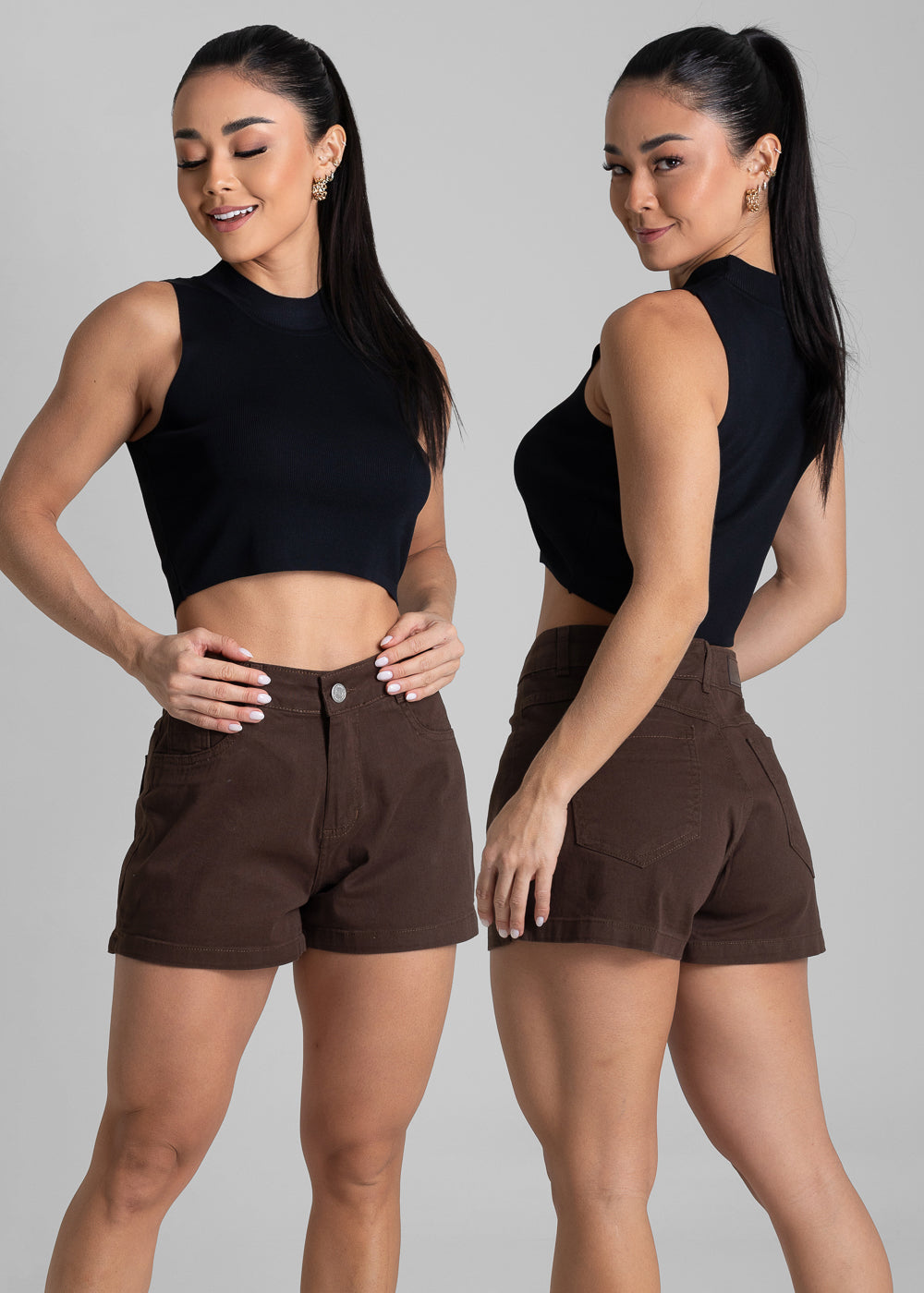 Shorts Sarja Sawary - 282004 MARROM