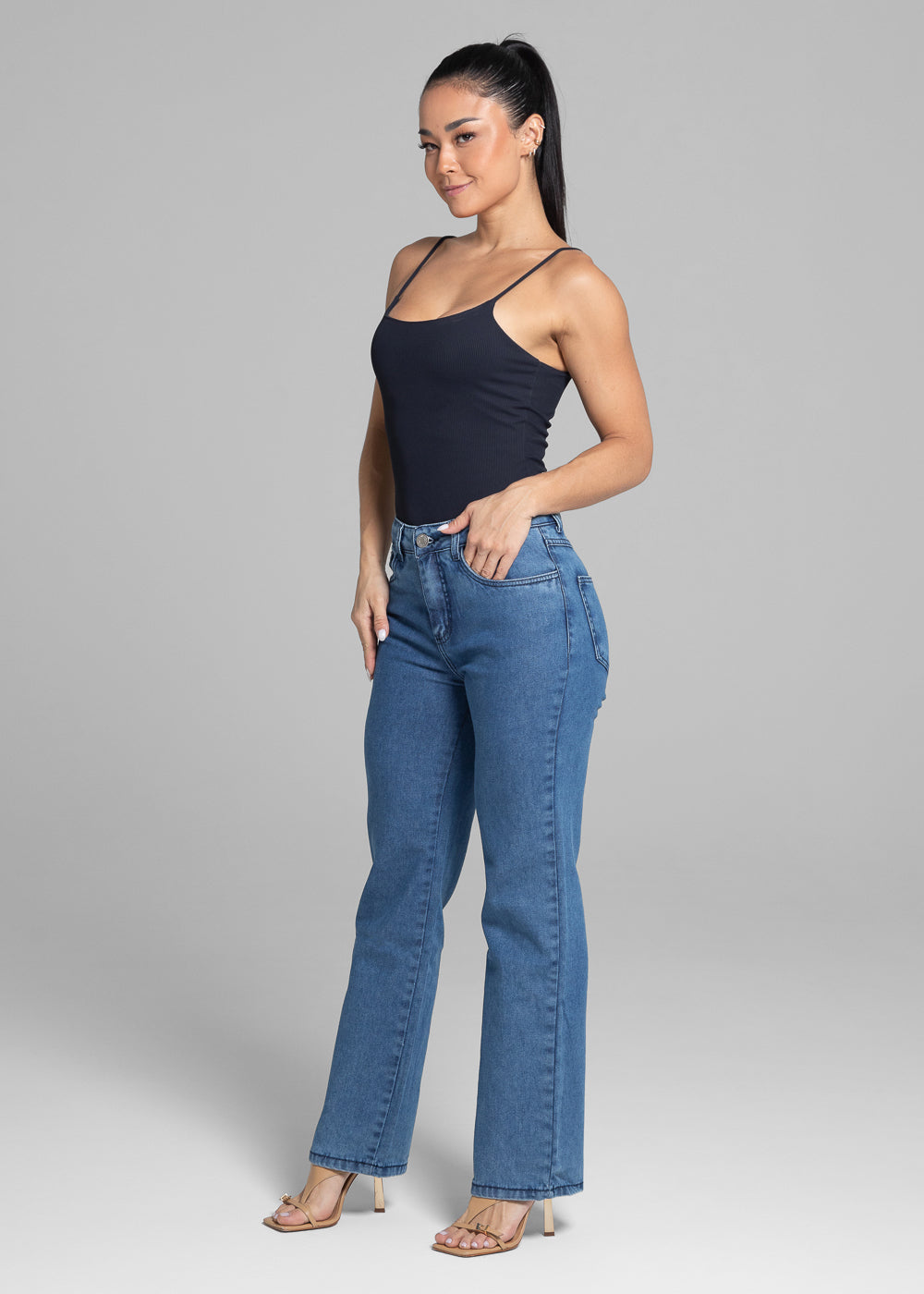 Calça Jeans Sawary Reta - 282006 INDIGO  SOBRETINTO