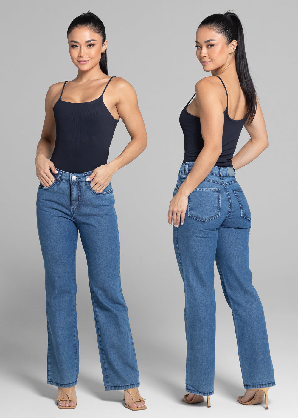 Calça Jeans Sawary Reta - 282006 INDIGO  SOBRETINTO