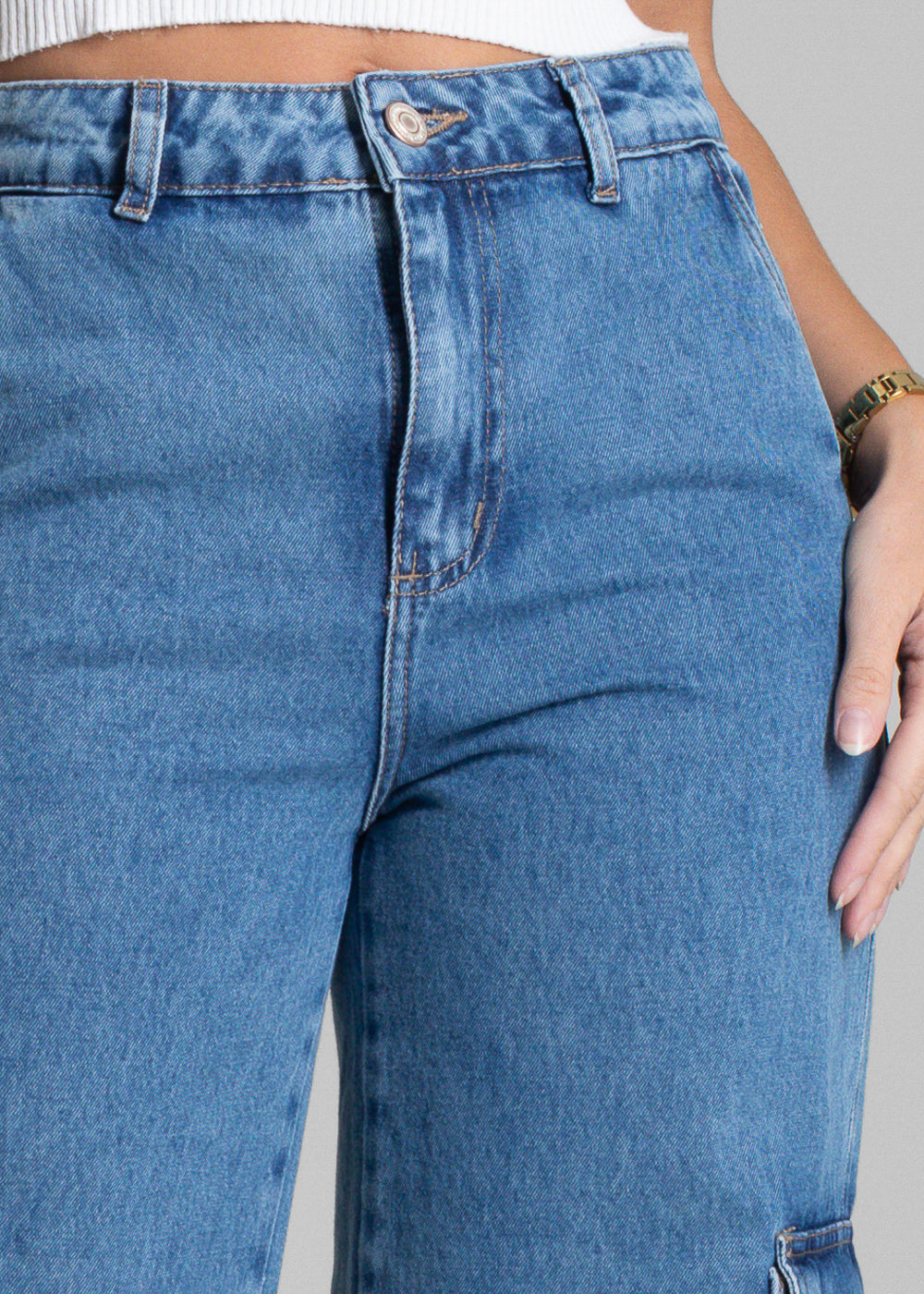 Calça Jeans Sawary Wide Leg - 282013 AZUL