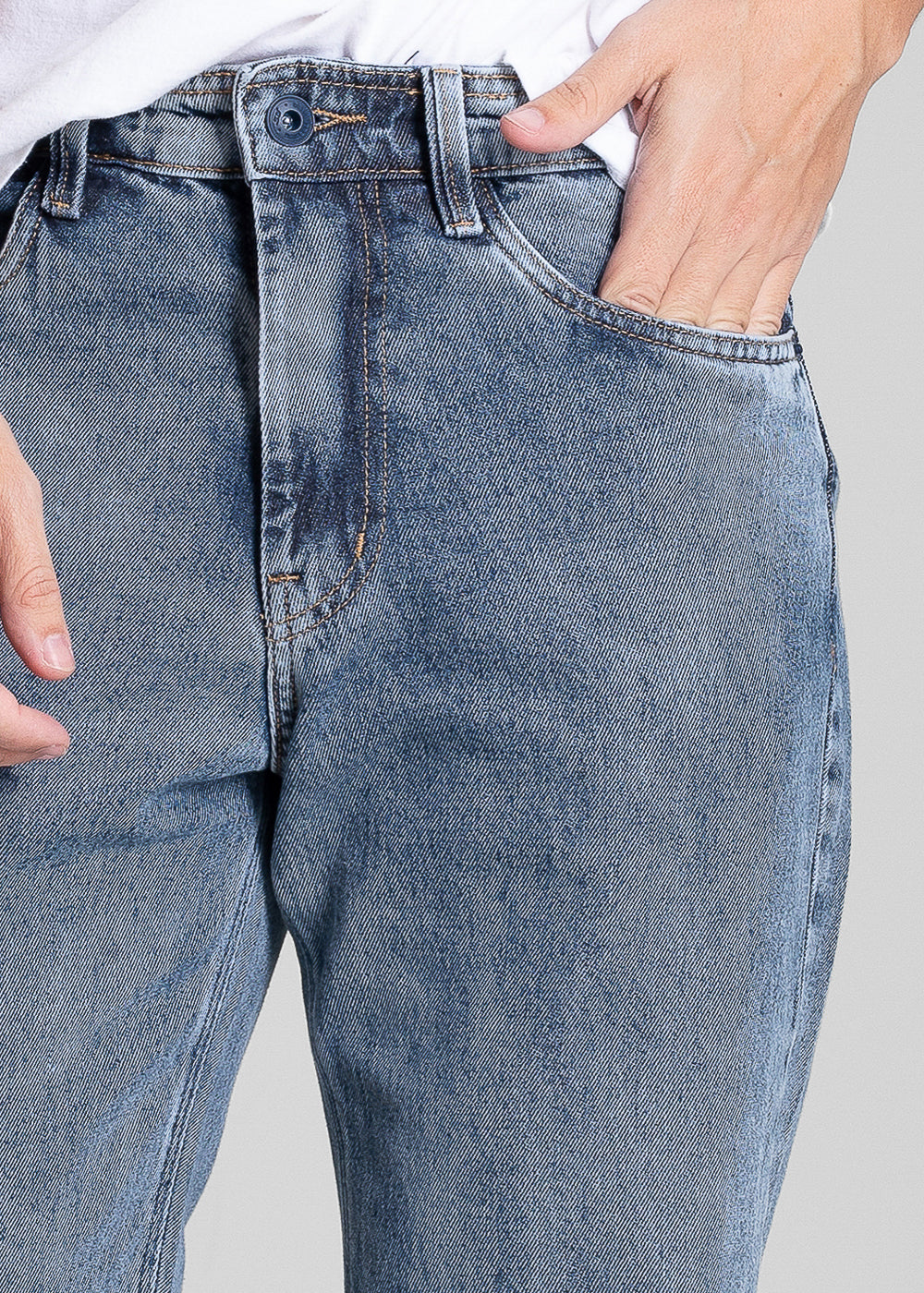 Calça Jeans Sawary Baggy - 282016 PRETO