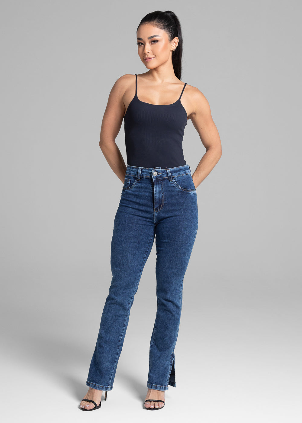 Calça Jeans Sawary Reta - 282017 AZUL