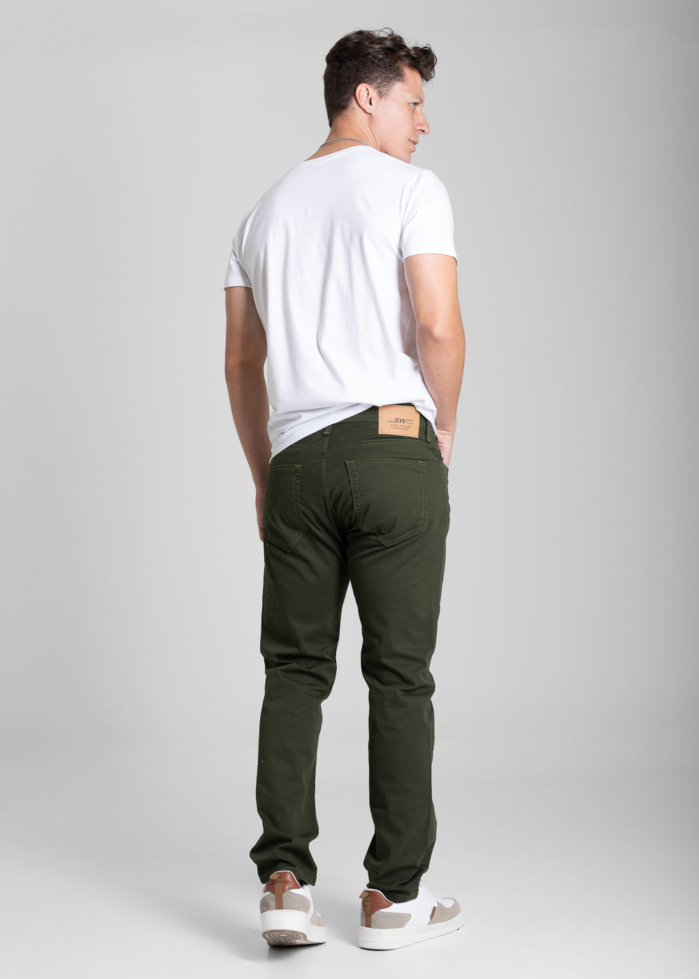 Calça Sarja Sawary Slim - 282019 VERDE