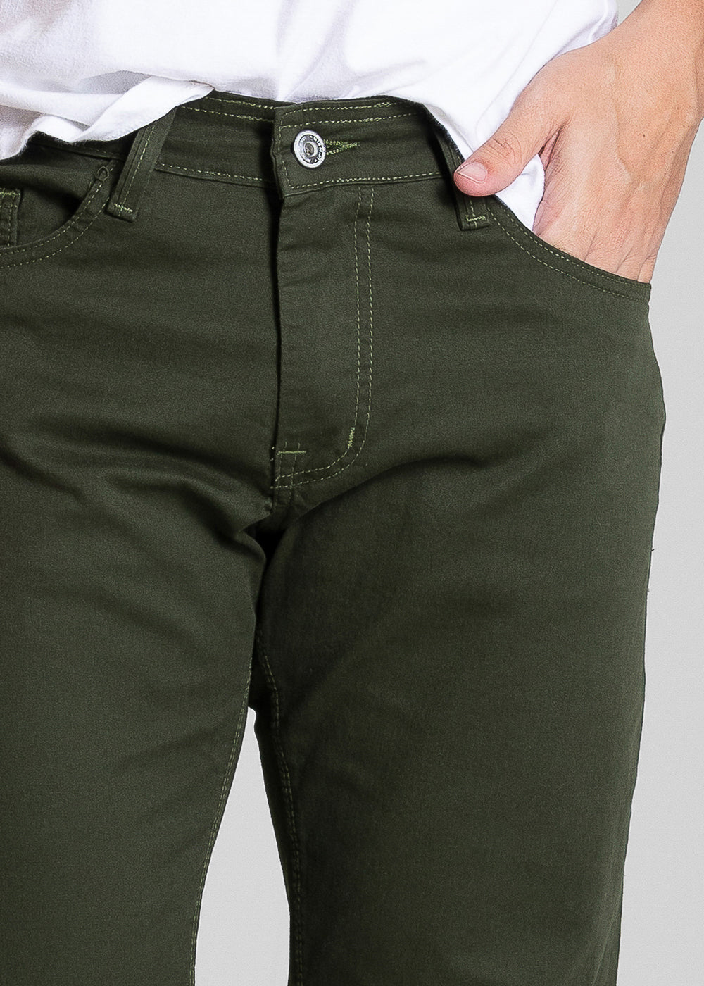 Calça Sarja Sawary Slim - 282019 VERDE