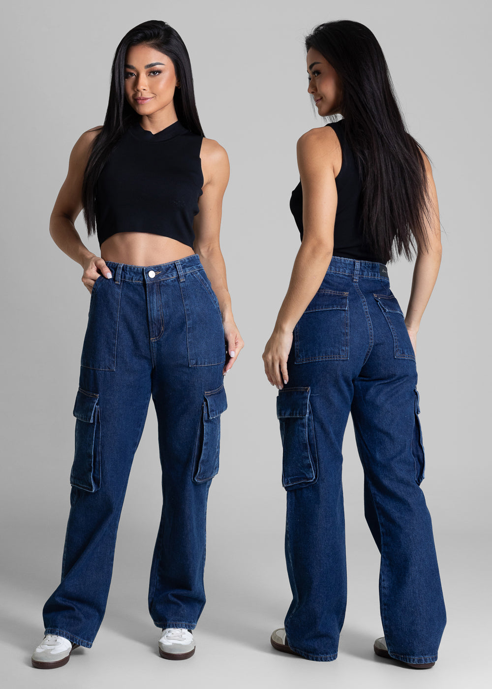 Calça Jeans Sawary Reta Petit - 282024 AZUL