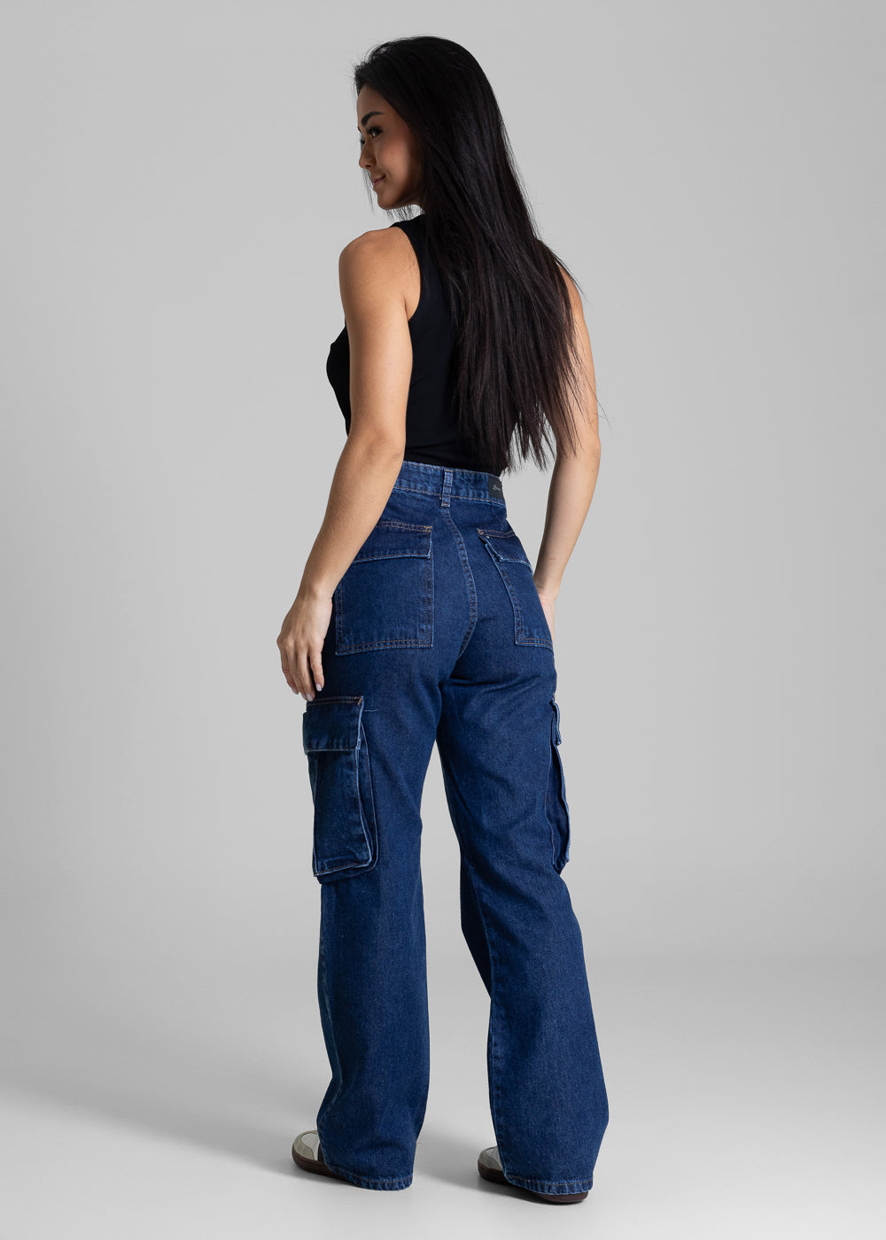 Calça Jeans Sawary Reta Petit - 282024 AZUL