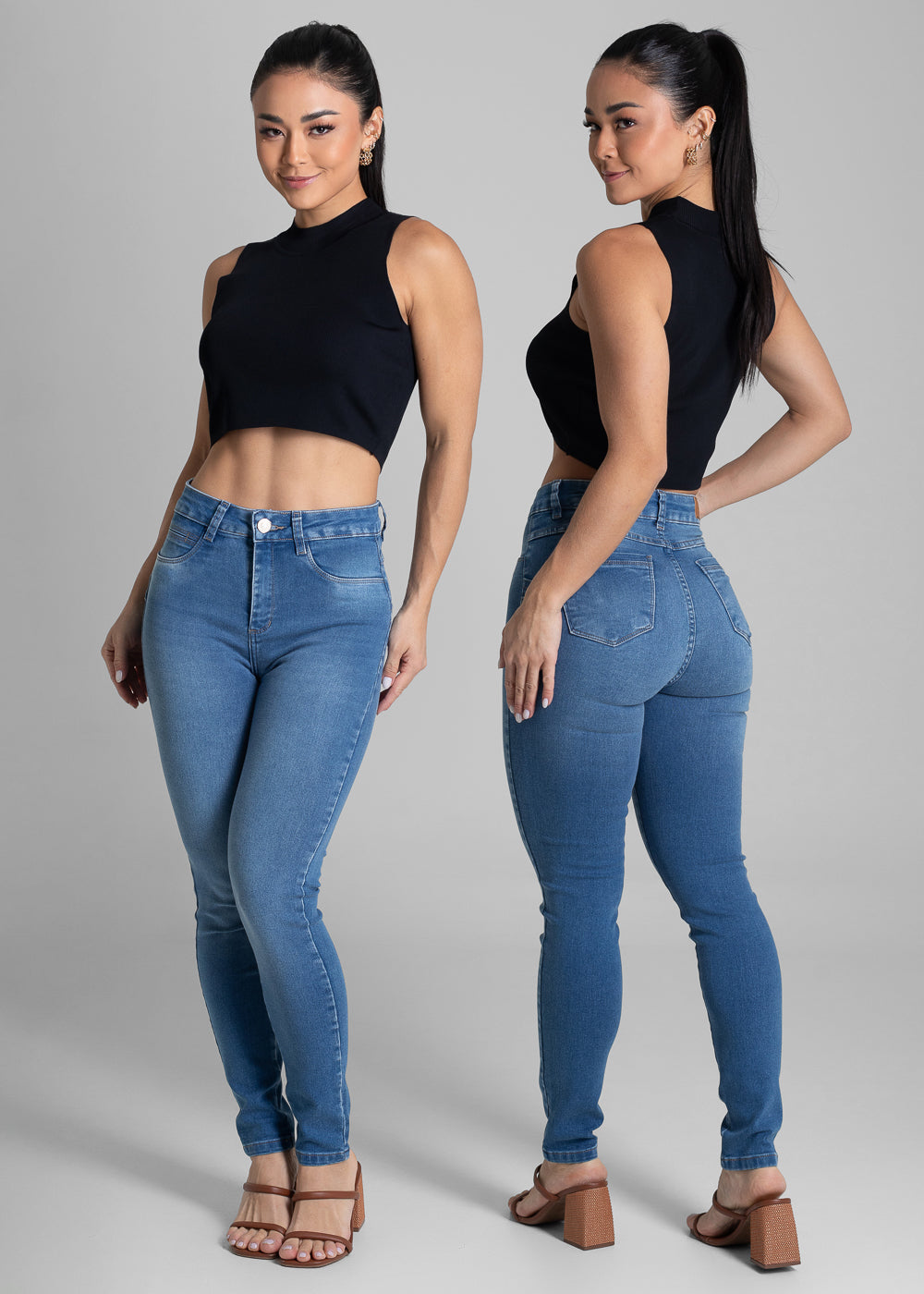 Calça Jeans Sawary Levanta Bumbum - 282041 AZUL