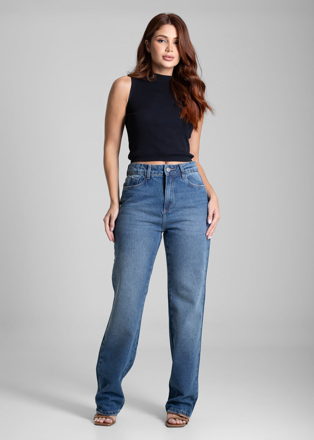 Calça Jeans Sawary Reta - 282051 AZUL