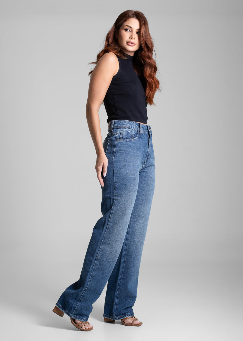Calça Jeans Sawary Reta - 282051 AZUL