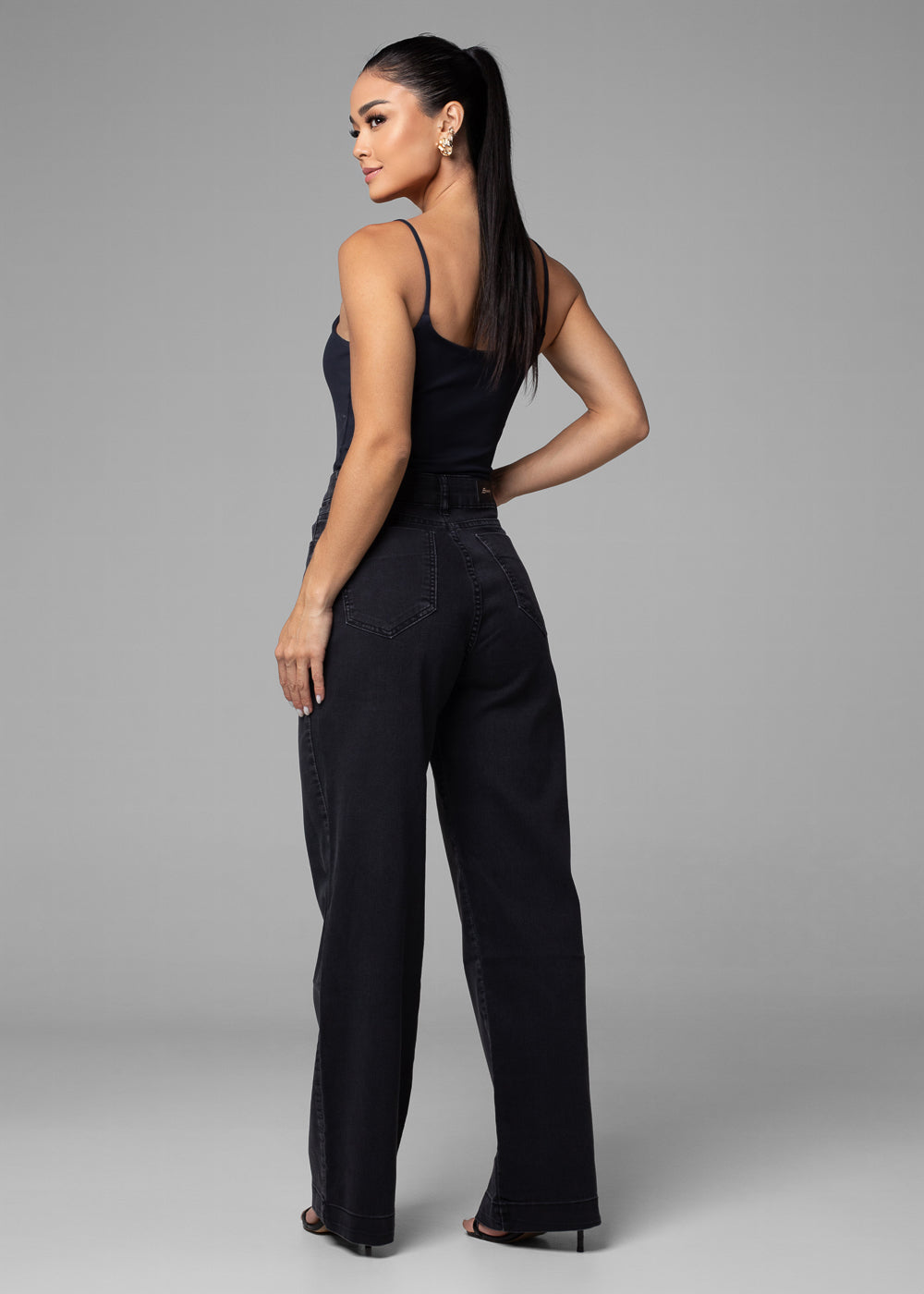 Calça Sarja Sawary Reta Petit - 282053 PRETO