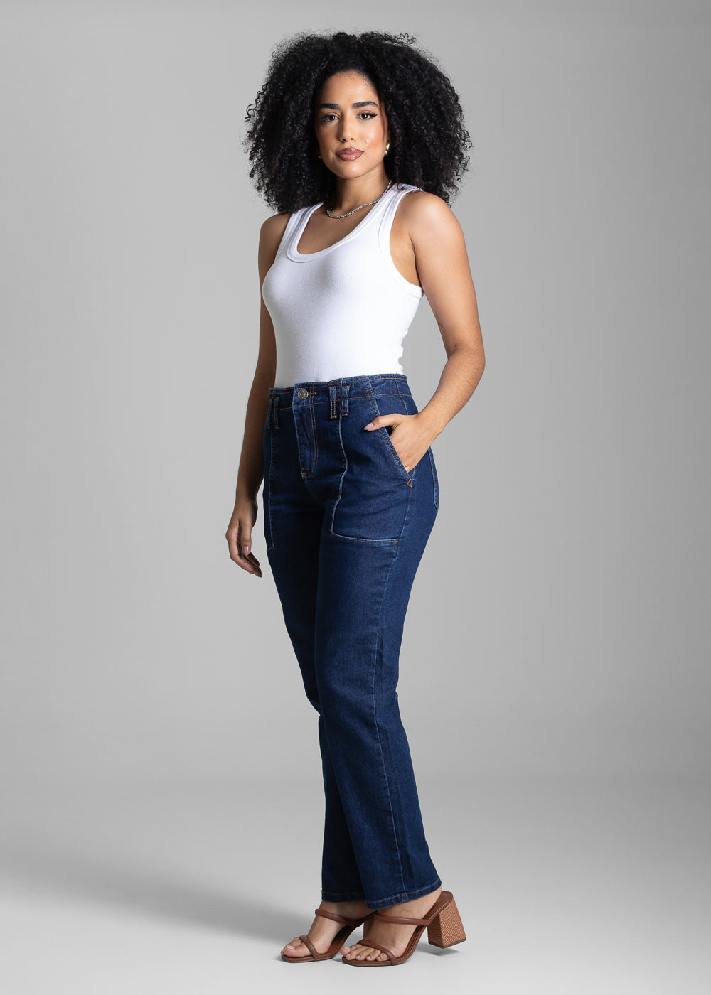 Calça Jeans Sawary Reta - 282059 AZUL