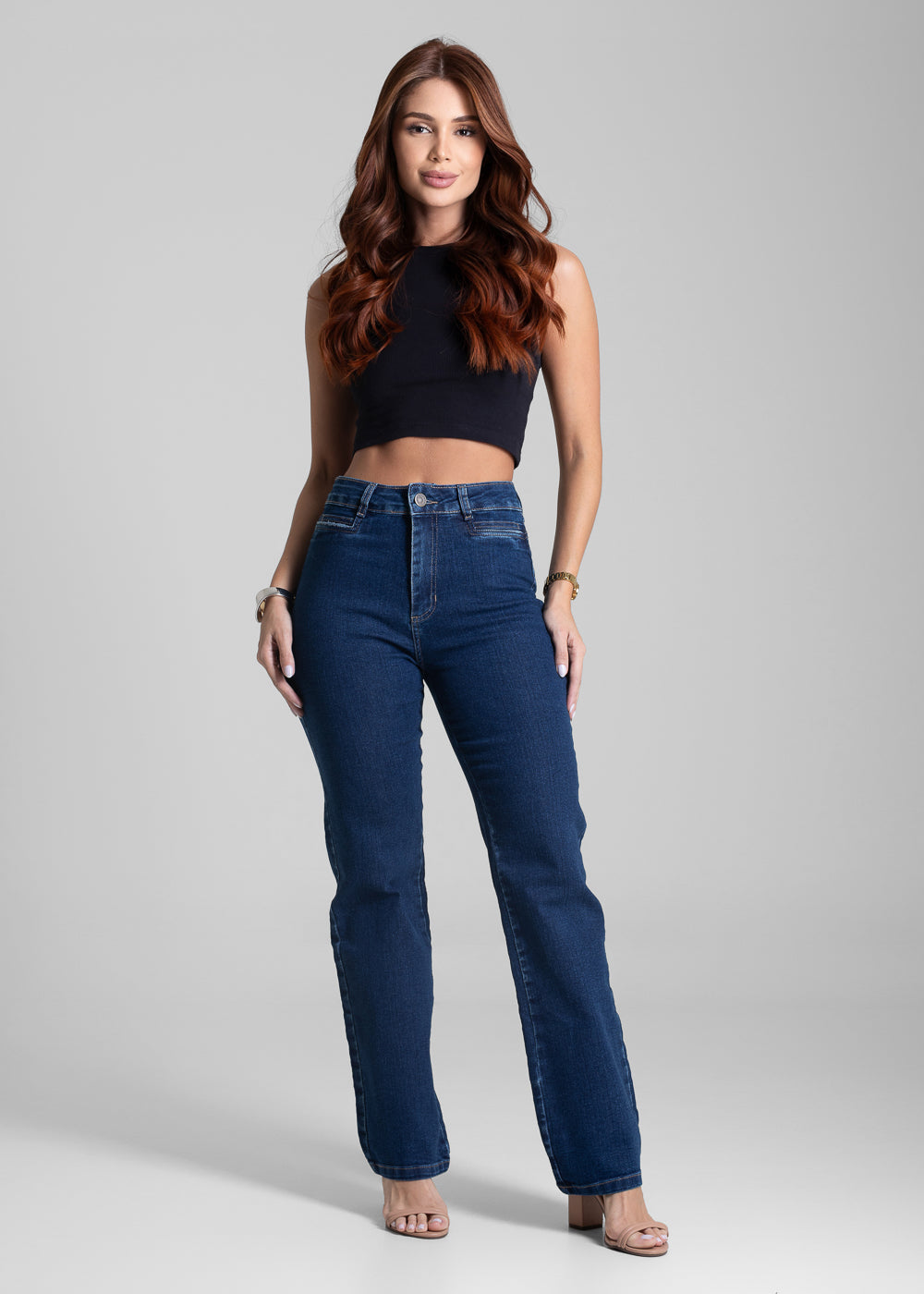 Calça Jeans Sawary Reta - 282061 AZUL