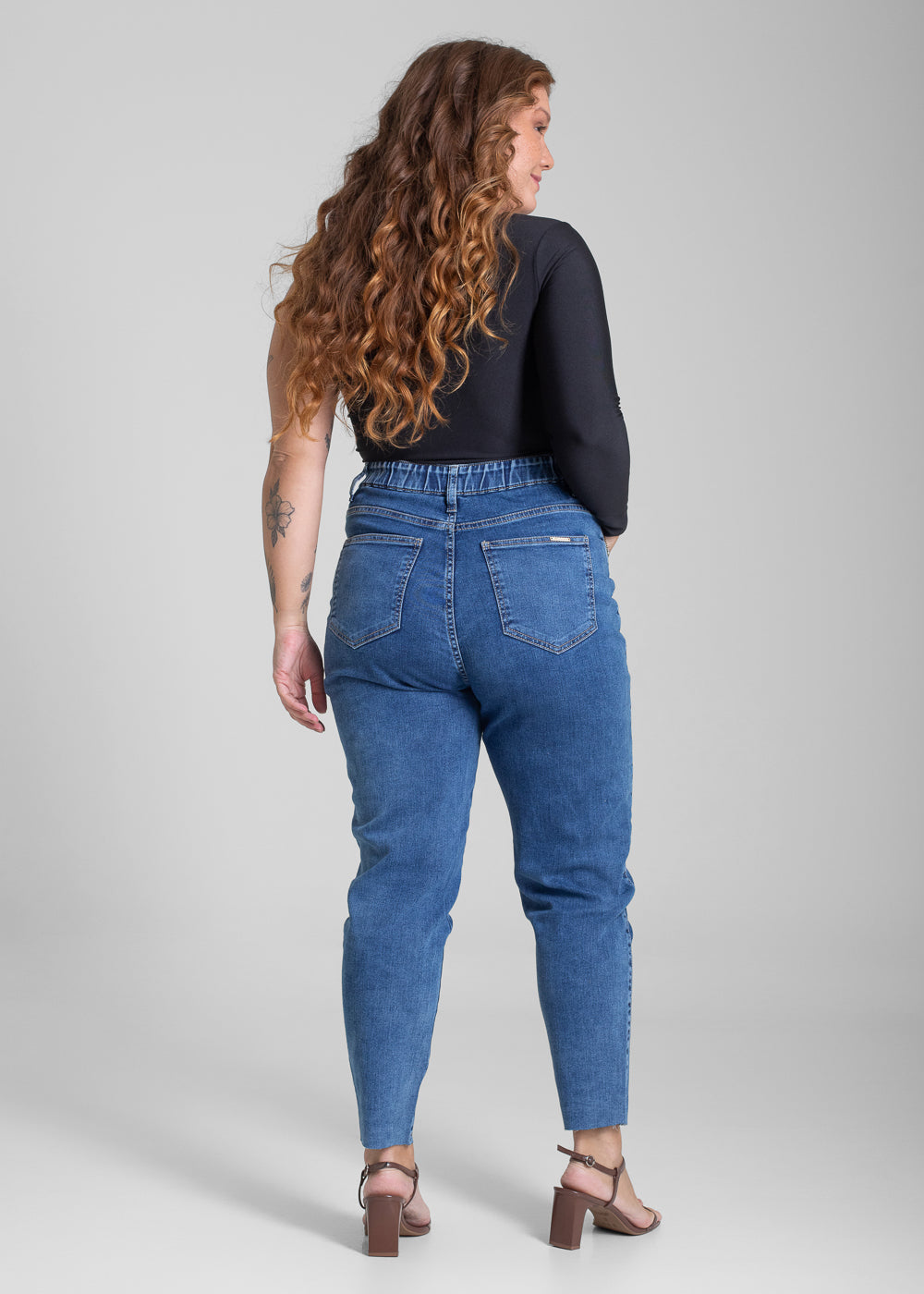 Calça Jeans Sawary Plus Size Mom - 282086 AZUL