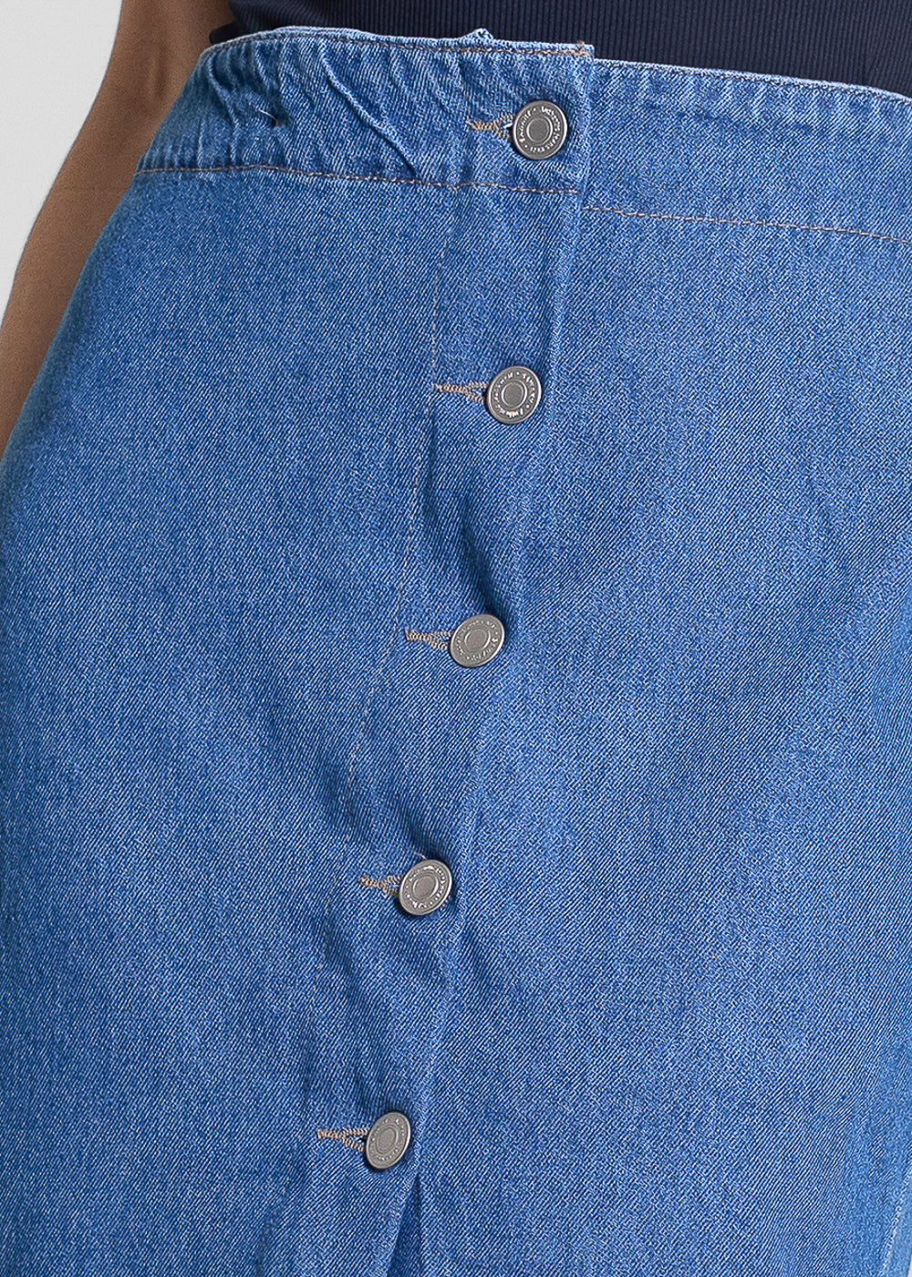 Saia Jeans Sawary Midi - 282095 AZUL