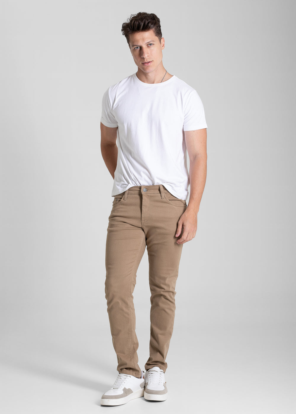 Calça Sarja Sawary Slim - 282101 BEGE