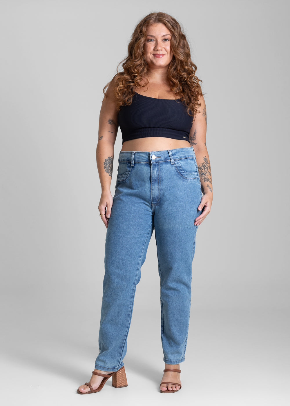 Calça Jeans Sawary Plus Size Levanta Bumbum - 282104 AZUL