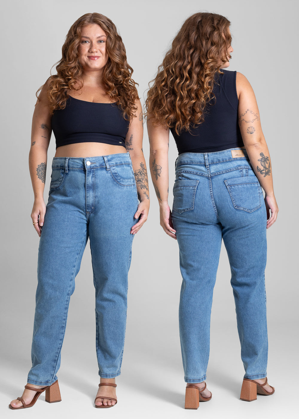 Calça Jeans Sawary Plus Size Levanta Bumbum - 282104 AZUL