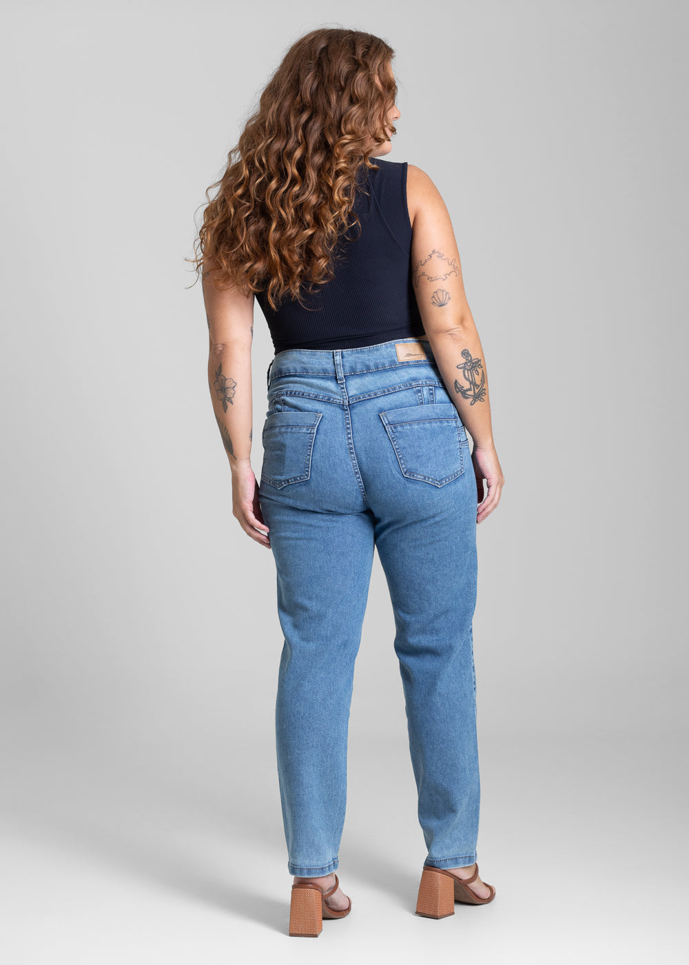 Calça Jeans Sawary Plus Size Levanta Bumbum - 282104 AZUL