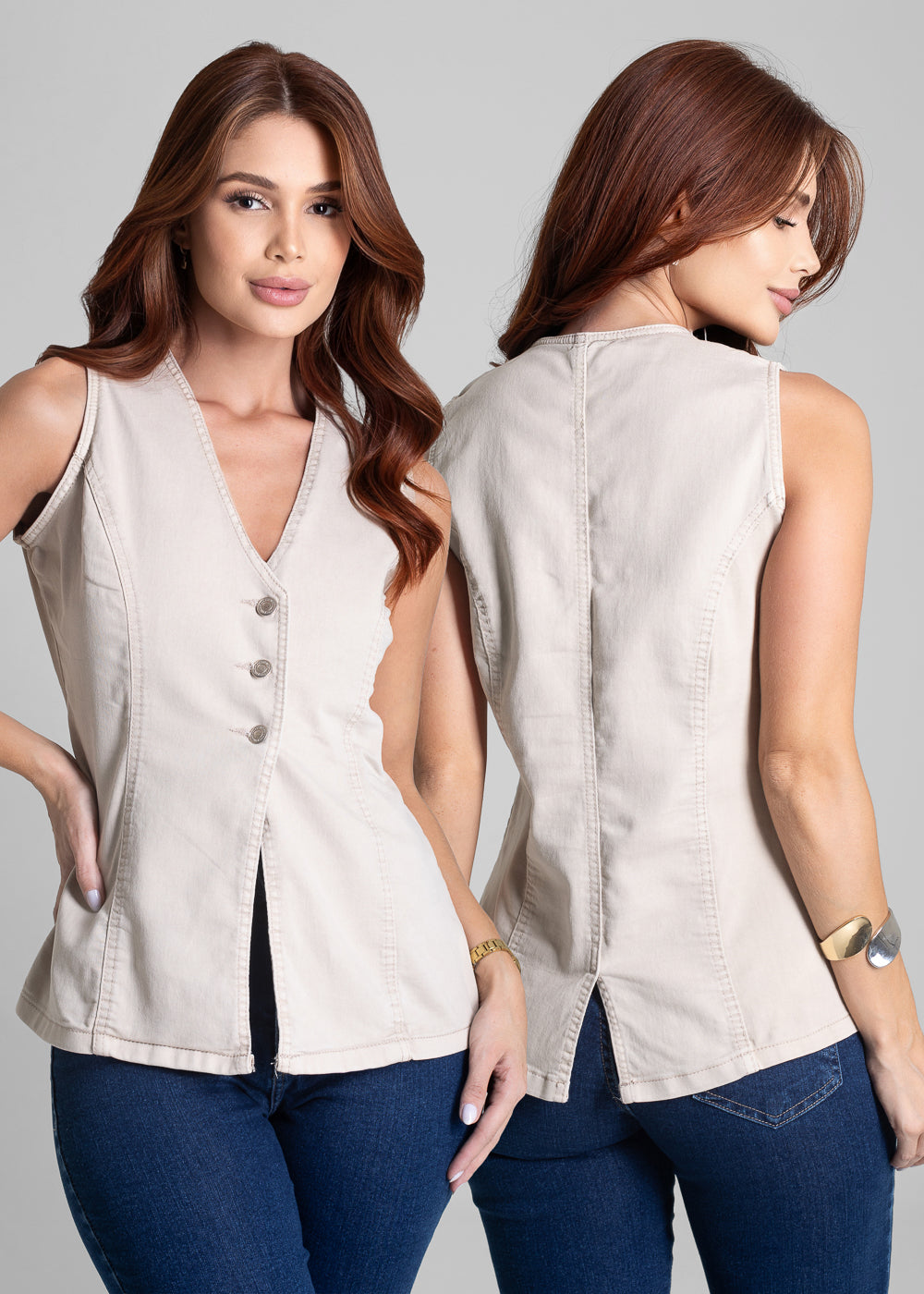 Colete Sarja Sawary - 282110 BEGE