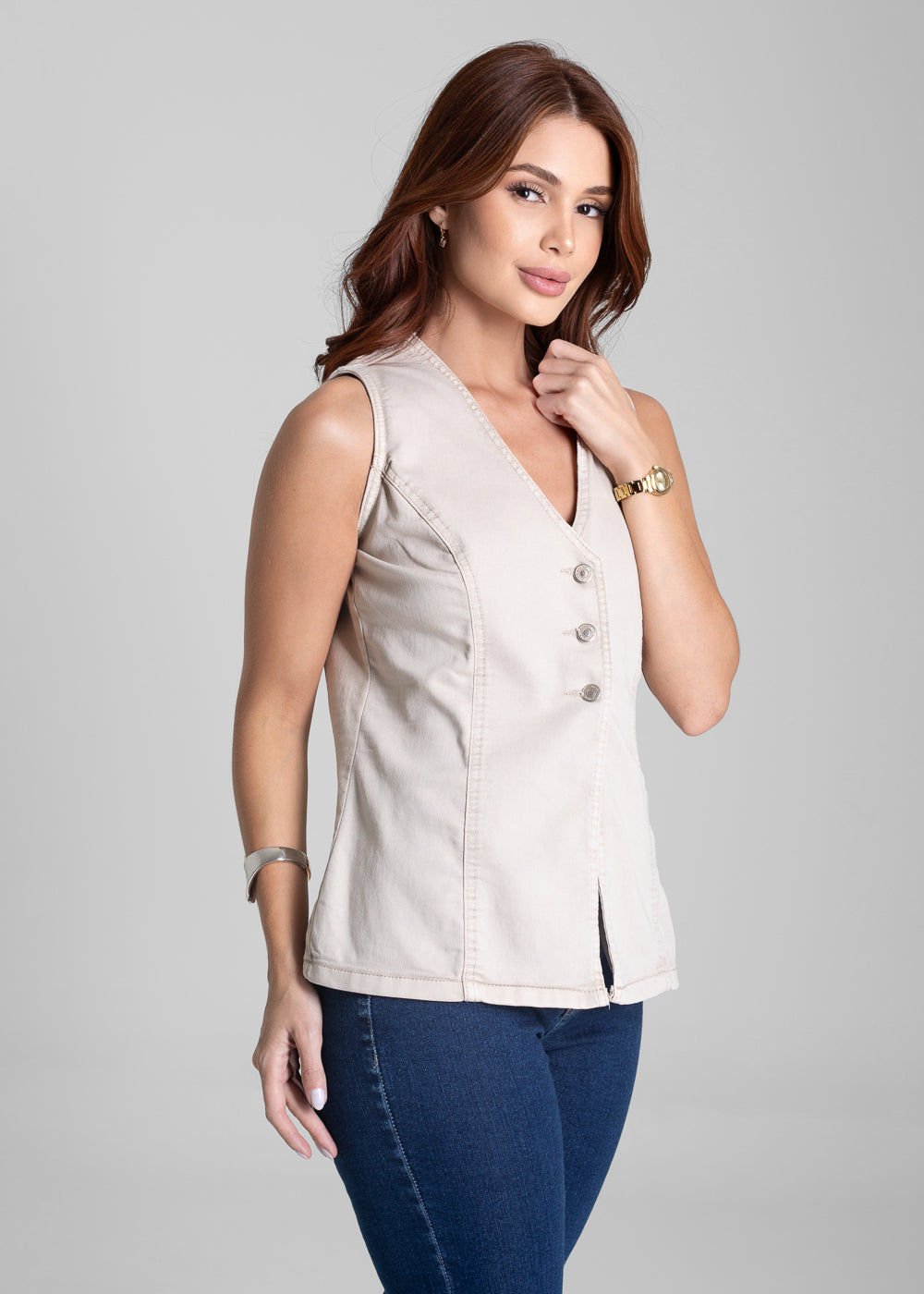 Colete Sarja Sawary - 282110 BEGE