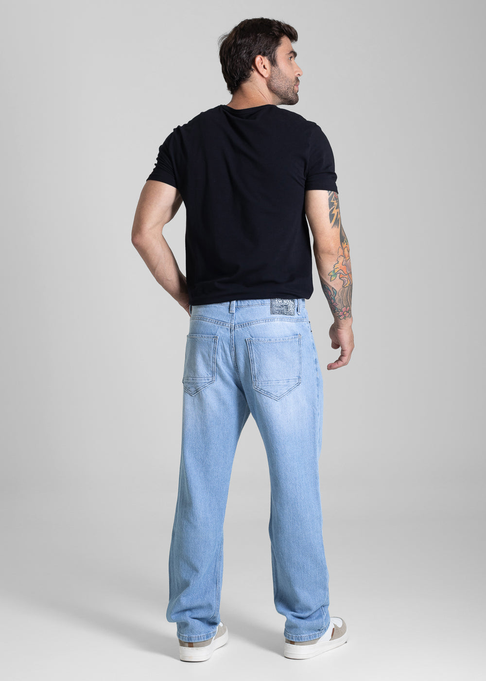 Calça Jeans Sawary Baggy - 282115 AZUL