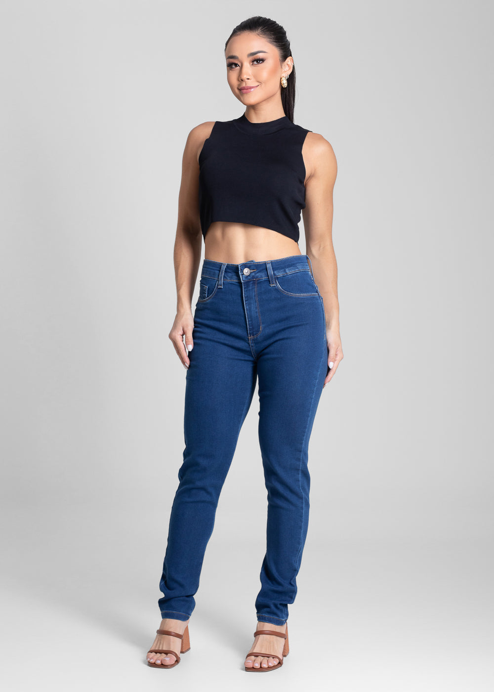 Calça Jeans Sawary Push Up - 282125 AZUL