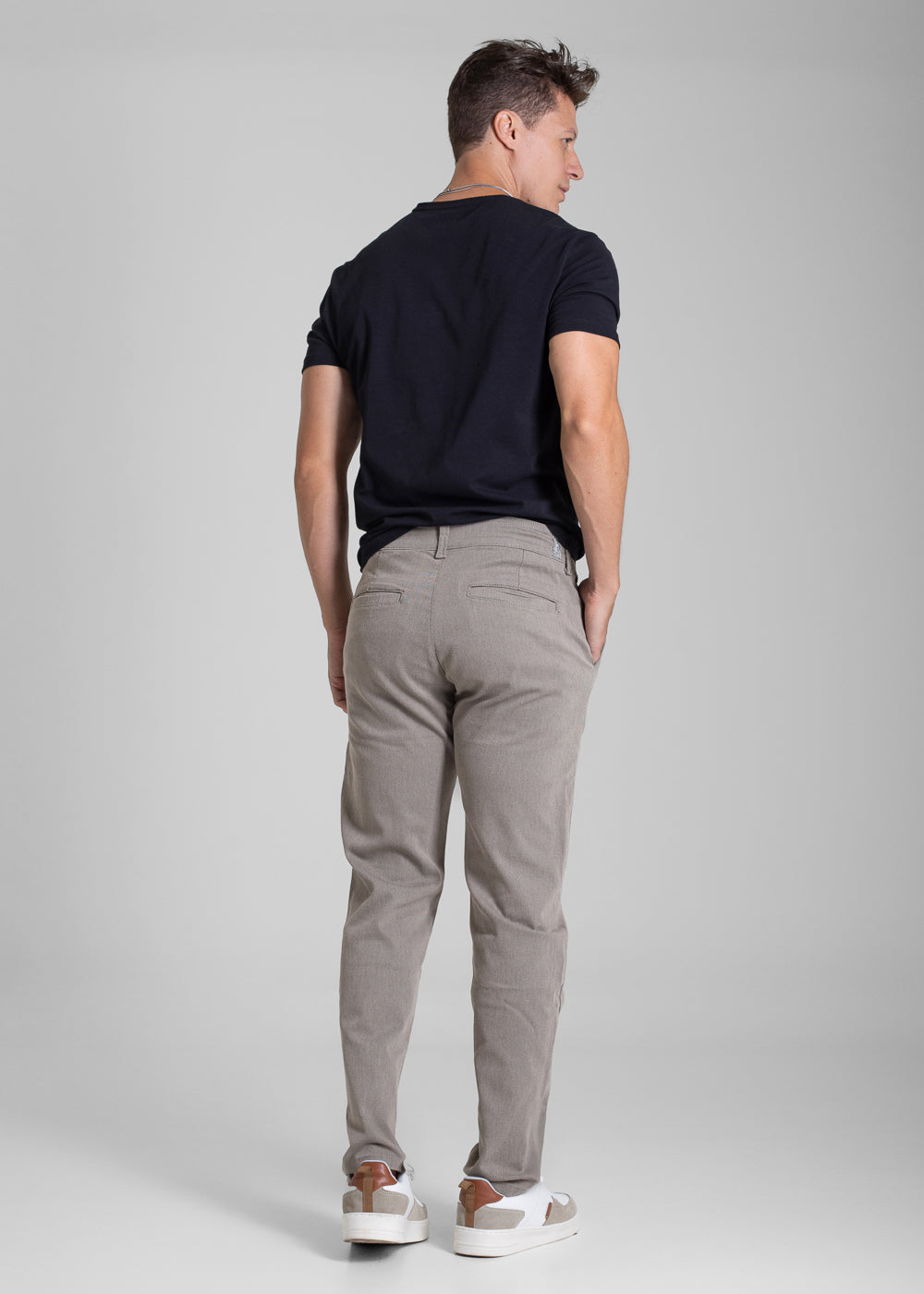 Calça Sarja Sawary Slim - 282126 BEGE