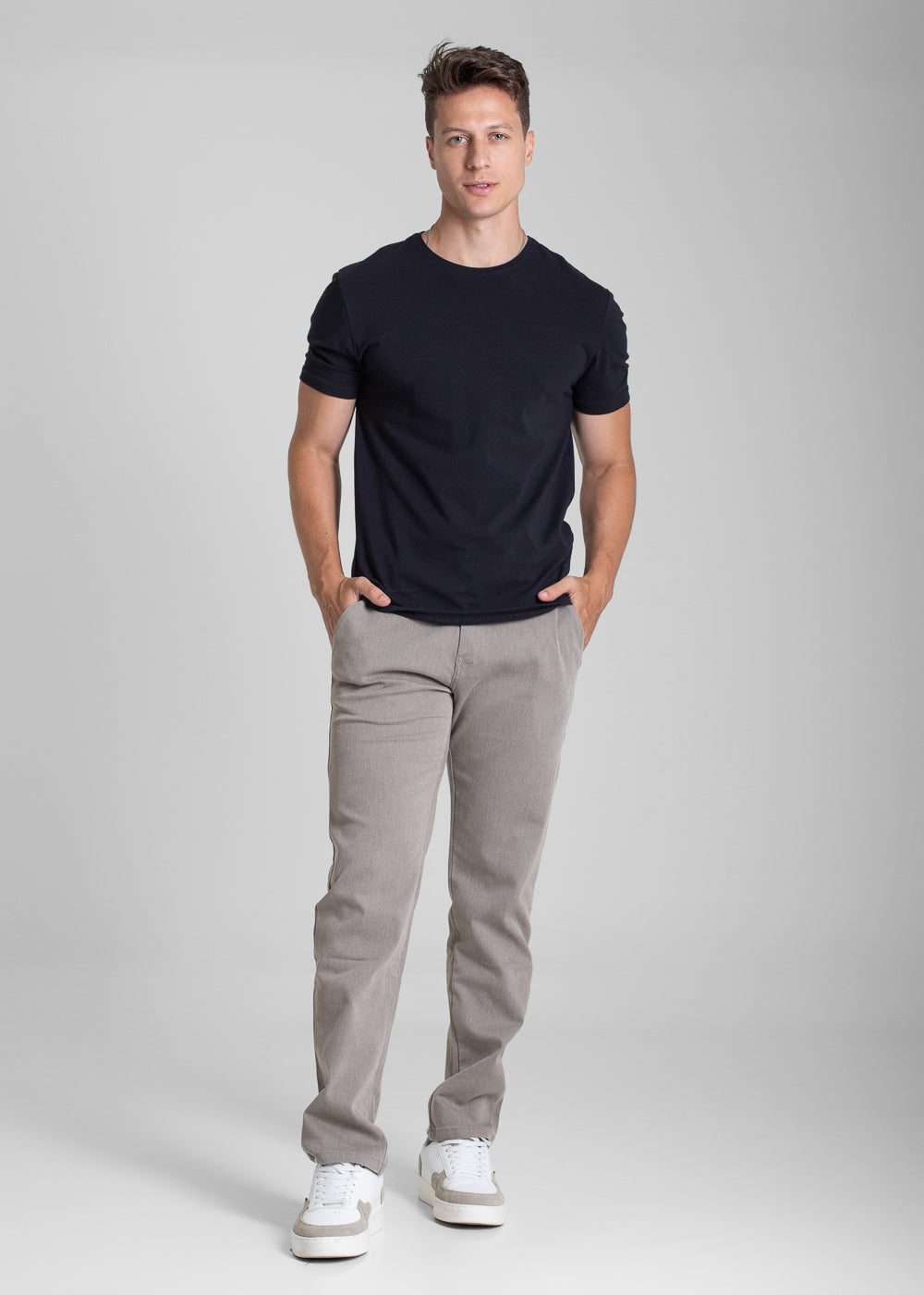 Calça Sarja Sawary Slim - 282126 BEGE