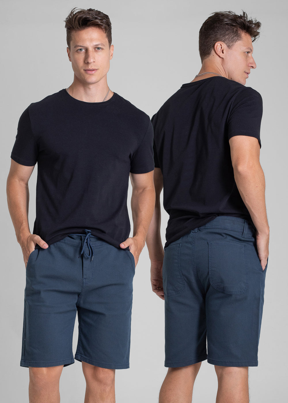 Bermuda Sarja Sawary - 282134 AZUL ESCURO