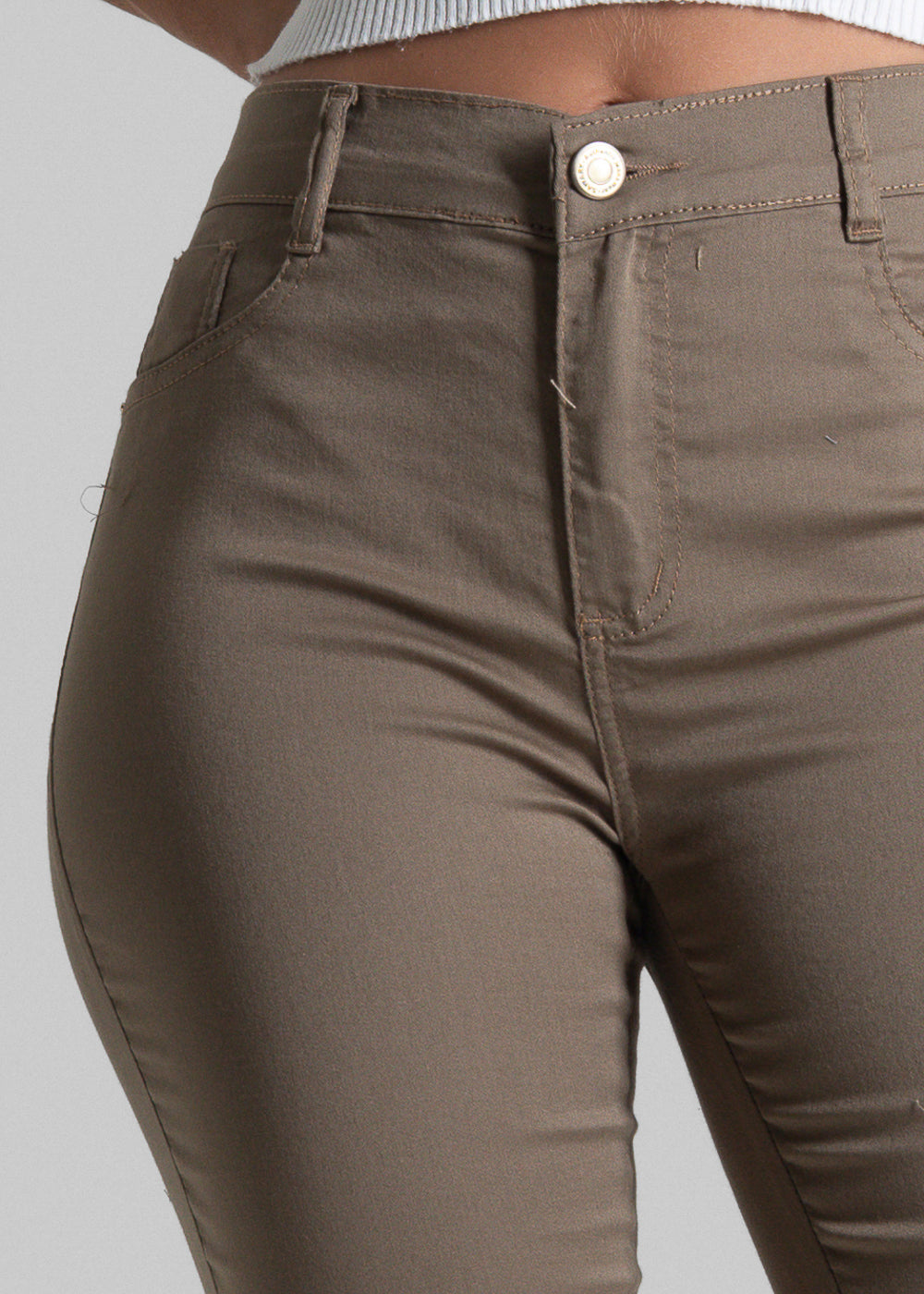 Calça Sarja Sawary Cigarrete - 282138 BEGE