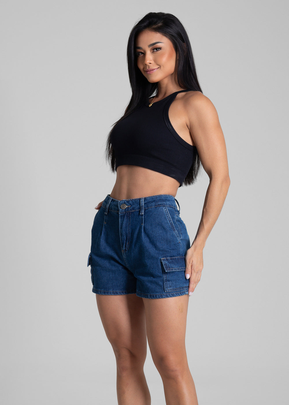 Shorts Jeans Sawary - 282142 AZUL