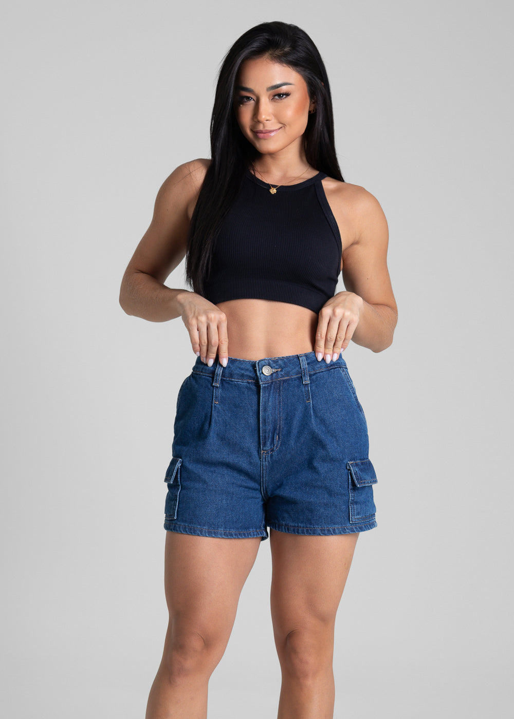 Shorts Jeans Sawary - 282142 AZUL
