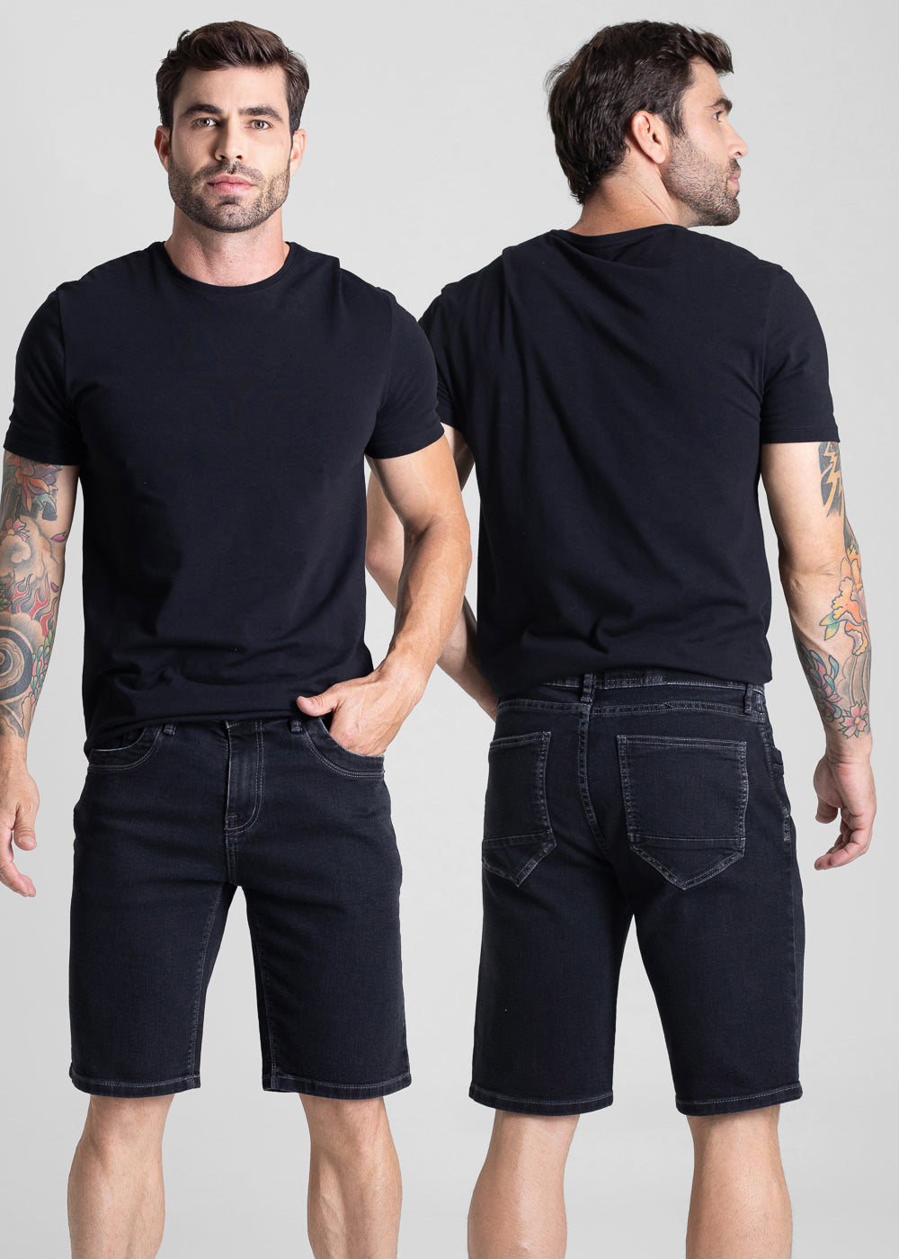 Bermuda Jeans Sawary - 282143 PRETO