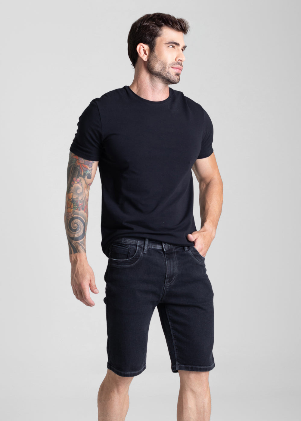 Bermuda Jeans Sawary - 282143 PRETO