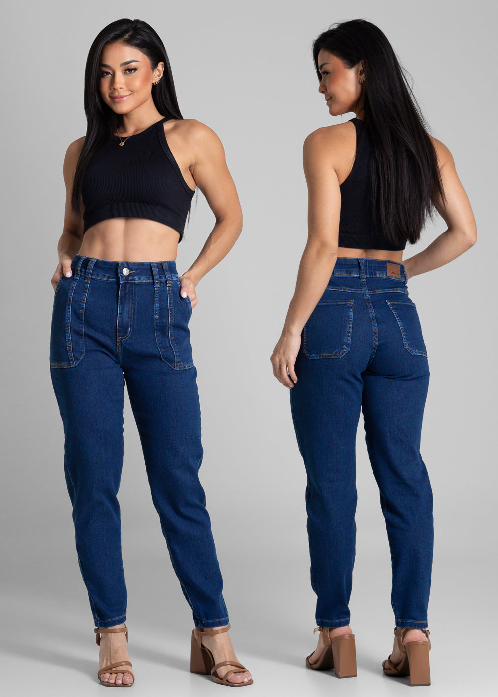 Calça Jeans Sawary Mom - 282157 AZUL